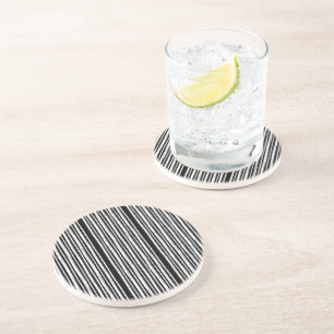 Dessous De Verre En Grès Motif à rayures verticales modernes