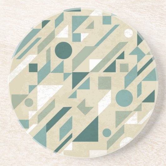 Dessous De Verre En Grès Motif abstrait (Devant)