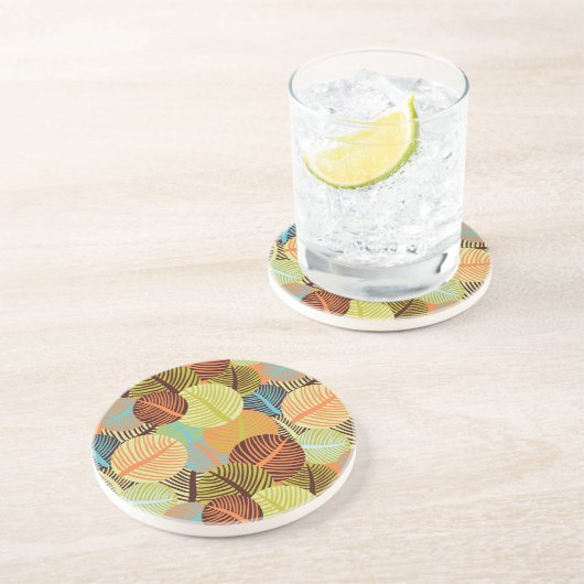 Dessous De Verre En Grès Motif abstrait (Côté)