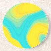 Dessous De Verre En Grès motif abstrait. (Devant)