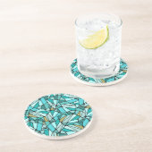 Dessous De Verre En Grès motif Abstrait (Côté)