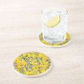Dessous De Verre En Grès motif Abstrait (Côté)