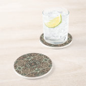 Dessous De Verre En Grès Motif Abstrait de texture fourrure (Côté)