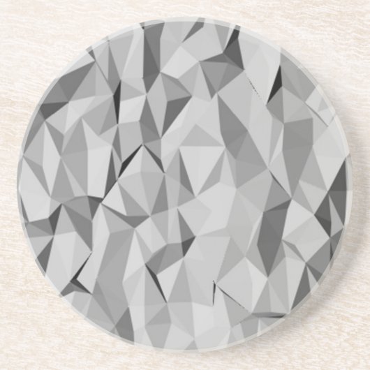 Dessous De Verre En Grès motif abstrait gris (Devant)