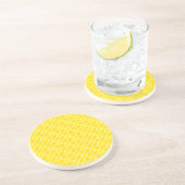 Dessous De Verre En Grès Motif amusant de crayon jaune (Côté)