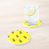 Dessous De Verre En Grès motif ananas (Côté)