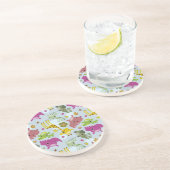 Dessous De Verre En Grès motif animal de safari (Côté)