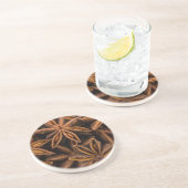 Dessous De Verre En Grès Motif Anise Stars (Côté)