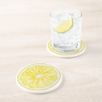 Motif aquarelle de tranches de citron