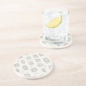 Dessous De Verre En Grès Motif avec des hiboux (Côté)