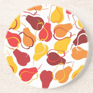 Dessous De Verre En Grès Motif avec des poires