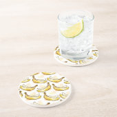 Dessous De Verre En Grès Motif avec la banane (Côté)