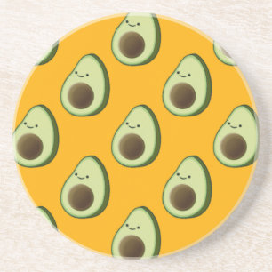 Dessous De Verre En Grès Motif Avocado