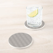 Dessous De Verre En Grès Motif Aztec Gris (Côté)