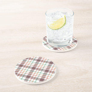 Dessous De Verre En Grès Motif carreaux classique