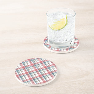 Dessous De Verre En Grès Motif carreaux classique