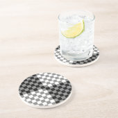 DESSOUS DE VERRE EN GRÈS MOTIF CHECKERBOARD (Côté)