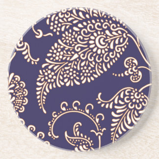 Dessous De Verre En Grès Motif chic floral girly vintage de Paisley de