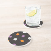 Dessous De Verre En Grès motif citrouille (Côté)