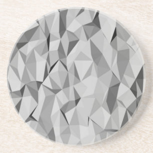 Dessous De Verre En Grès motif d'abrégé sur gris