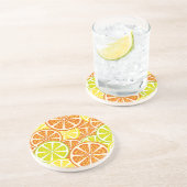 Dessous De Verre En Grès Motif d'agrume (Côté)