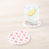 Dessous De Verre En Grès Motif d'aquarelle Cat Paws (Côté)