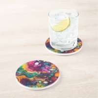 Motif d'aquarelle surréaliste psychédélique