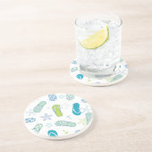 Dessous De Verre En Grès Motif de bascule électronique (Côté)