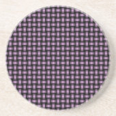 Dessous De Verre En Grès Motif de brasage noir violet (Devant)