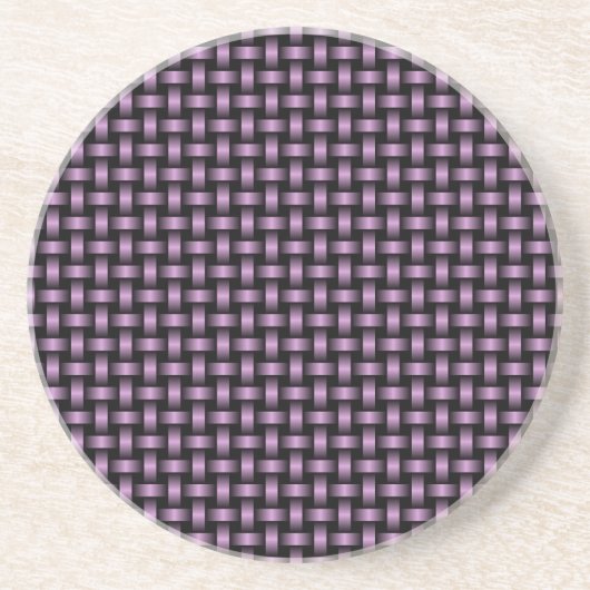 Dessous De Verre En Grès Motif de brasage noir violet (Devant)
