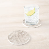 Dessous De Verre En Grès Motif de câble ivoire (Côté)