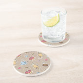 Dessous De Verre En Grès Motif de café (Côté)