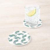 Dessous De Verre En Grès Motif de caméléon (Côté)