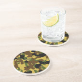 Dessous De Verre En Grès motif de camouflage (Côté)