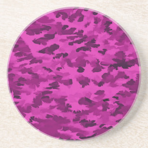 Dessous De Verre En Grès Motif de camouflage violet