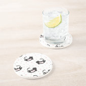 Dessous De Verre En Grès Motif de chat (Côté)