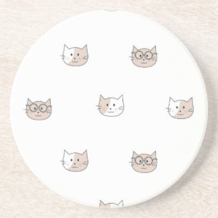 Dessous De Verre En Grès Motif de chat