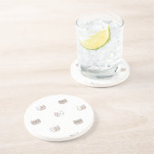 Dessous De Verre En Grès Motif de chat (Côté)