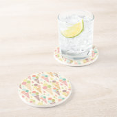 Dessous De Verre En Grès motif de cônes de crème glacée (Côté)