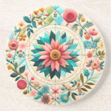 Motif de courtepointe de fleurs 