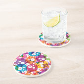 Dessous De Verre En Grès Motif de crânes (Côté)