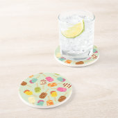 Dessous De Verre En Grès Motif de crème glacée (Côté)