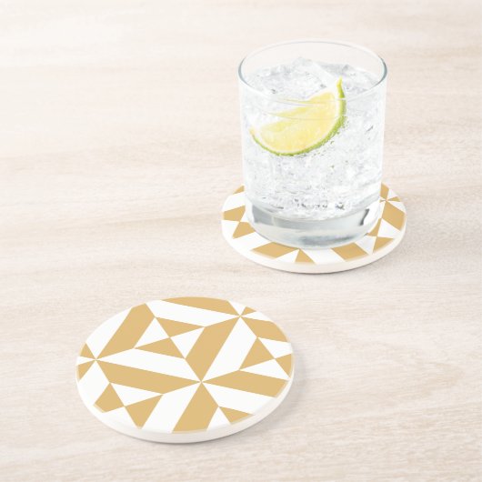 Dessous De Verre En Grès Motif de cube géométrique Cool profond (Côté)