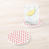 Dessous De Verre En Grès Motif de feuille d'érable rouge (Côté)