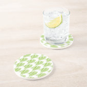 Dessous De Verre En Grès Motif de flèche Tribal verte (Côté)