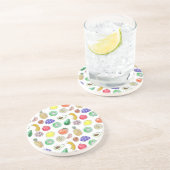 Dessous De Verre En Grès Motif de fruits (Côté)