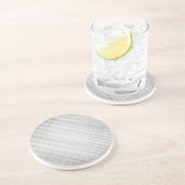 Dessous De Verre En Grès motif de grille abstrait (Côté)