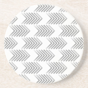 Dessous De Verre En Grès Motif de la flèche de la tribu gris