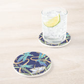 Dessous De Verre En Grès Motif de libellules Art nouveau (Côté)