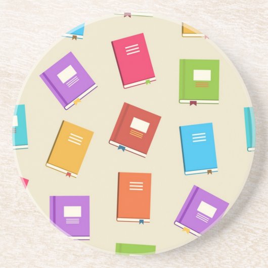 Dessous De Verre En Grès Motif de livre (Devant)